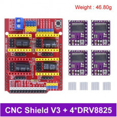 CNC Shield V3 Engraving Machine 3D Printer+ 4pcs DRV8825 