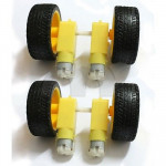 4 stk robothjul med motor