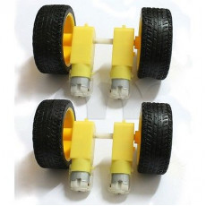 4 stk robothjul med motor